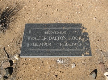 Hook,   Walter Dalton gravesite