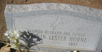 Horne,   Marvin Lester gravesite