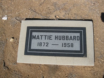 Hubbard,   Mattie Laura gravesite