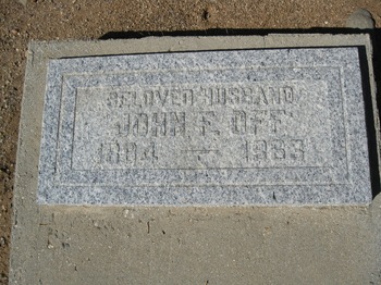 Off,   John F. gravesite
