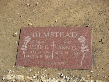 Olmstead,   Herbert Eugene gravesite