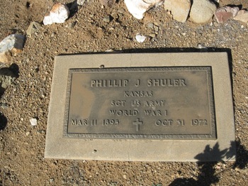 Shuler,   Phillip Justice gravesite