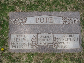 Pope,   Ben W. gravesite