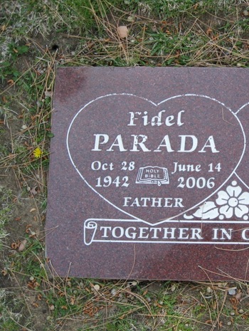 Parada,   Fidel gravesite