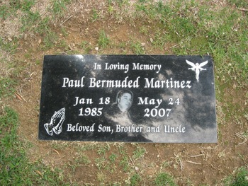 Martinez,   Paul Bermuded gravesite