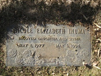 Inuma,   Nicole Elizabeth gravesite