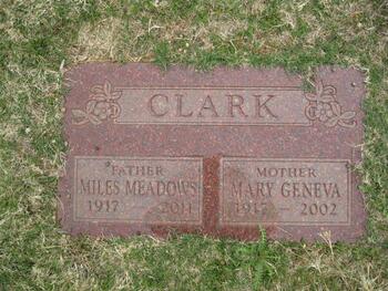 Clark,   Mary 'Geneva' gravesite