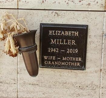 Miller,   Elizabeth gravesite