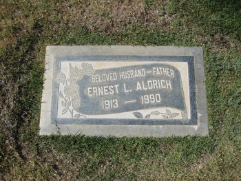Aldrich, Ernest Leslie gravesite