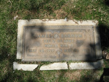 Barnum,   James Oscar gravesite