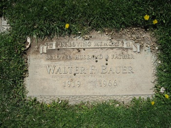 Bauer,   Walter Fred gravesite