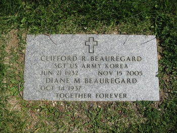 Beauregard,   Clifford Robert ('Bob') gravesite