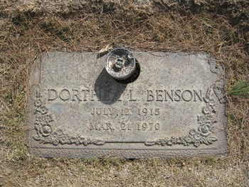 Benson,   Dorthea Lillian gravesite