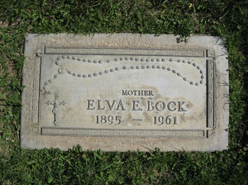 Bock,   Elva E. gravesite