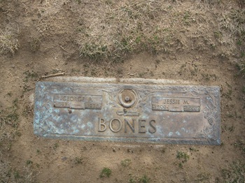 Bones,   Jessie May gravesite