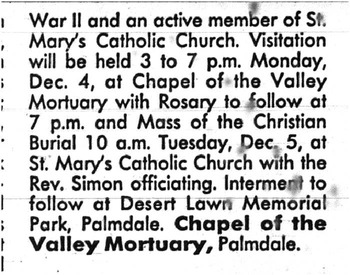 Brunette,   Martin Edward obituary