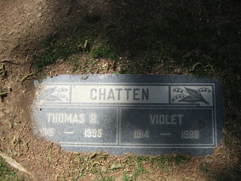 Chatten,   Violet gravesite