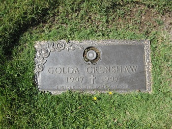 Crenshaw,   Golda gravesite