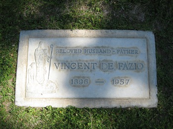 De Fazio,   Vincent 'James' gravesite