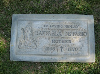 De Fazio,   Raffaela gravesite
