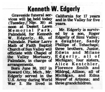 Edgerly, Kenneth W. obituary