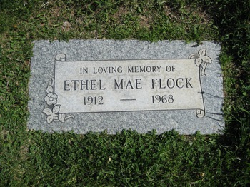 Flock, Ethel Mae gravesite