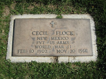 Flock,   Cecil gravesite