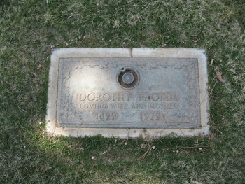 Fromm,   Dorothy gravesite