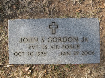 Gordon, Jr.  John Shelton gravesite