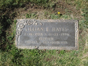 Hayes, Lillian E. gravesite