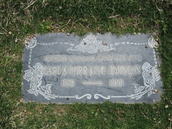 Johnson,   Carla Lorraine gravesite