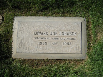 Johnson,   Edward Joe ('Eddie') gravesite