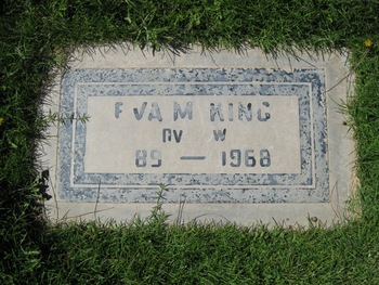 King,   Eva M. gravesite