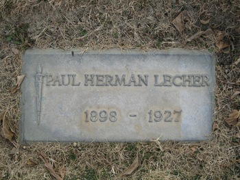 Lecher, Paul Herman gravesite