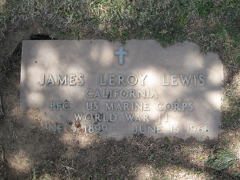 Lewis, James Leroy gravesite