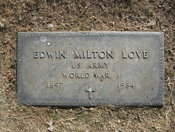 Love,   Edwin Milton gravesite