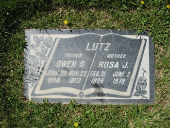 Lutz, Owen Sylvester gravesite