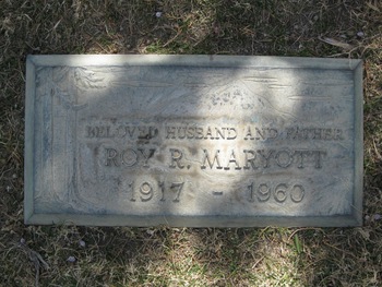 Maryott,   Roy Robert ('Bob') gravesite
