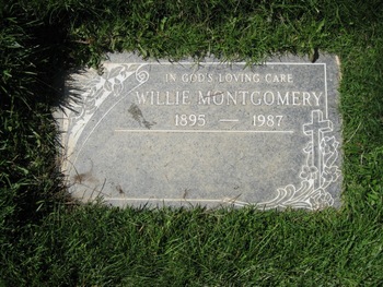 Montgomery,   Willie gravesite
