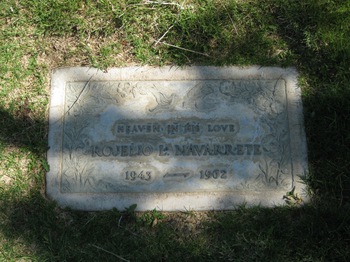 Navarrete,   Rojelio Lujan gravesite