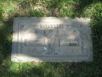 Navarrete,   Saturnino Villa gravesite