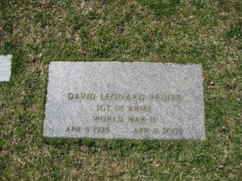 Pruitt,   David Leonard gravesite