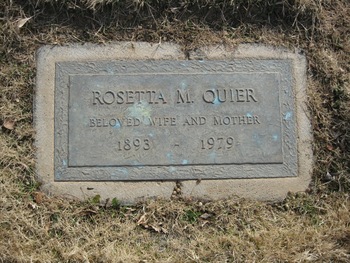 Quier,   Rosetta Mahala gravesite