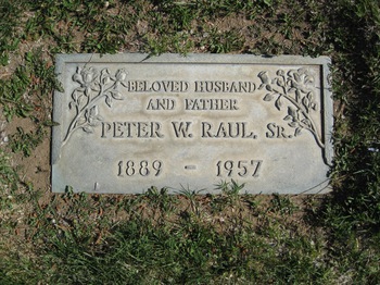 Raul,   Peter William gravesite