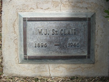 St. Clair, Winfred James gravesite