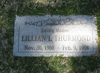 Thurmond,   Lillian I. gravesite