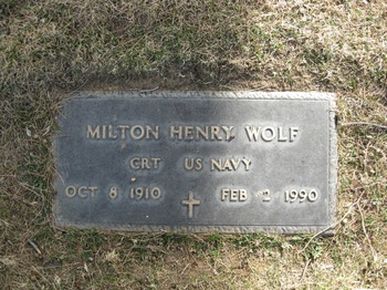 Wolf, Milton Henry gravesite