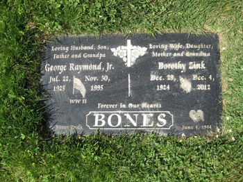 Bones, Jr George Raymond gravesite
