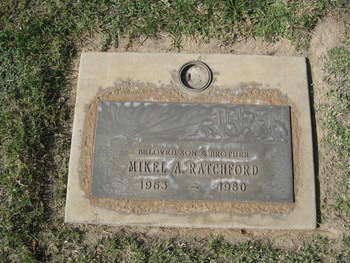 Ratchford,   Mikel Anthony gravesite