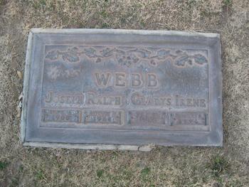 Webb,   Joseph Ralph gravesite